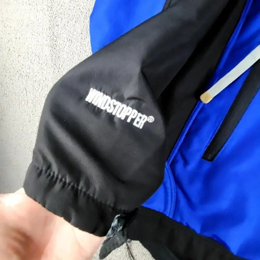 The North Face Jacket Mens Large Blue Black Summit Series Windstopper Softshell